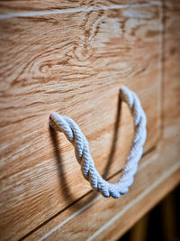 Biodegradable cotton rope handle detail