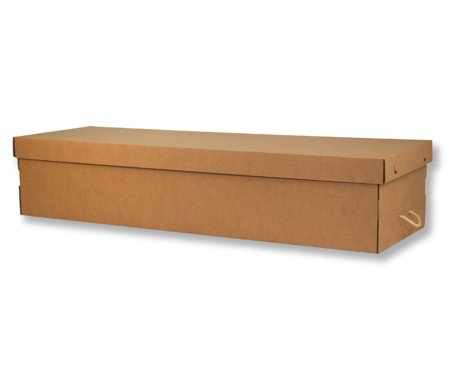 The 2-Minute Flatpack Casket, assembled